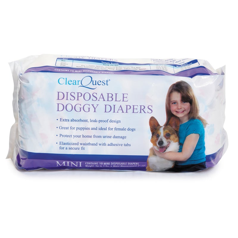 ClearQuest Disposable Doggy Diapers, Super Absorbent Leak-Proof Pet Diapers - Image 3